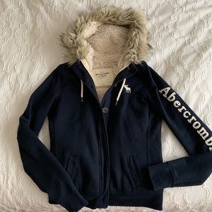 Abercrombie & Fitch Sherpa-Lined Jacket